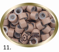 Micro Ring aluminium silicone type, color *11-light brown