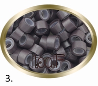 Micro Ring aluminium siliconen type, kleur *3-Donker bruin