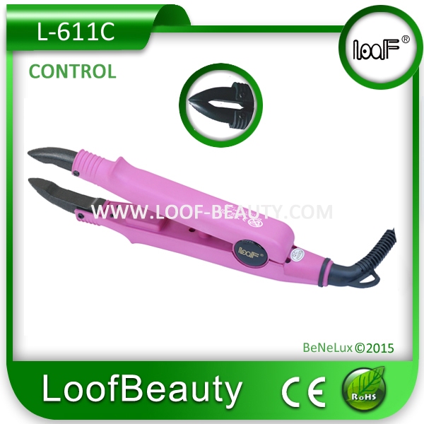 Hairextensions Iron Control, color Pink, C-type smelt tip